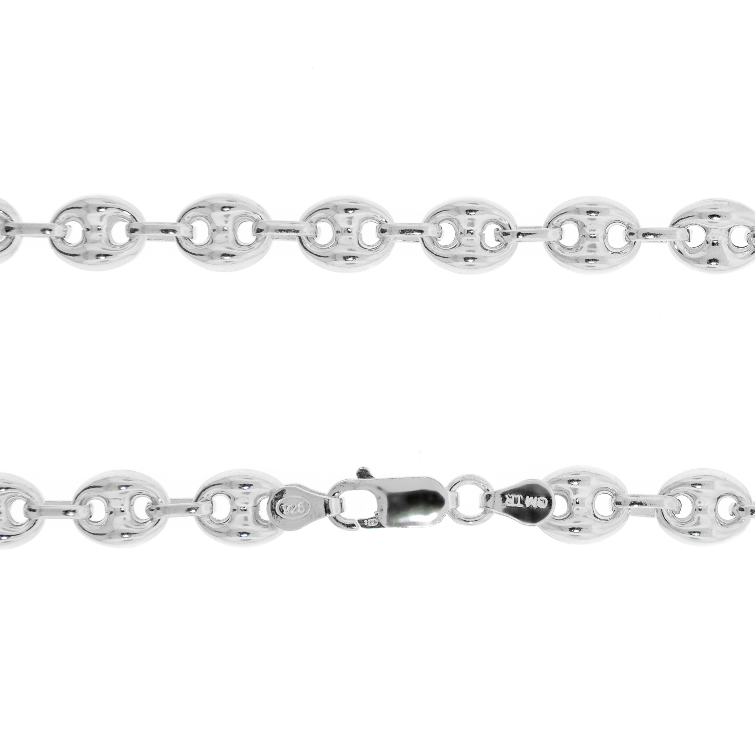 Rhodium Plated Puff Marina Chain – Silver & Co Jewelry